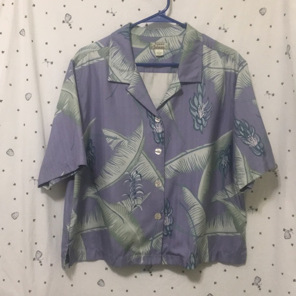 Tommy Bahama Tops - [Tommy Bahama] 100% Silk Hawaiian Button Up Shirt